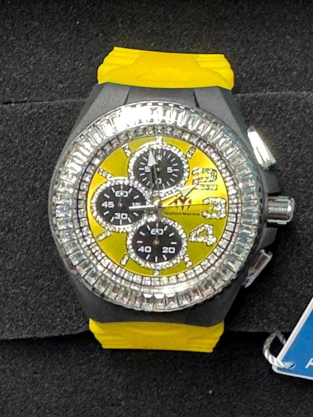 TECHNOMARINE WATCH TM-121184  JellyFish 45mm Yellow Retro Strap  Men/Women